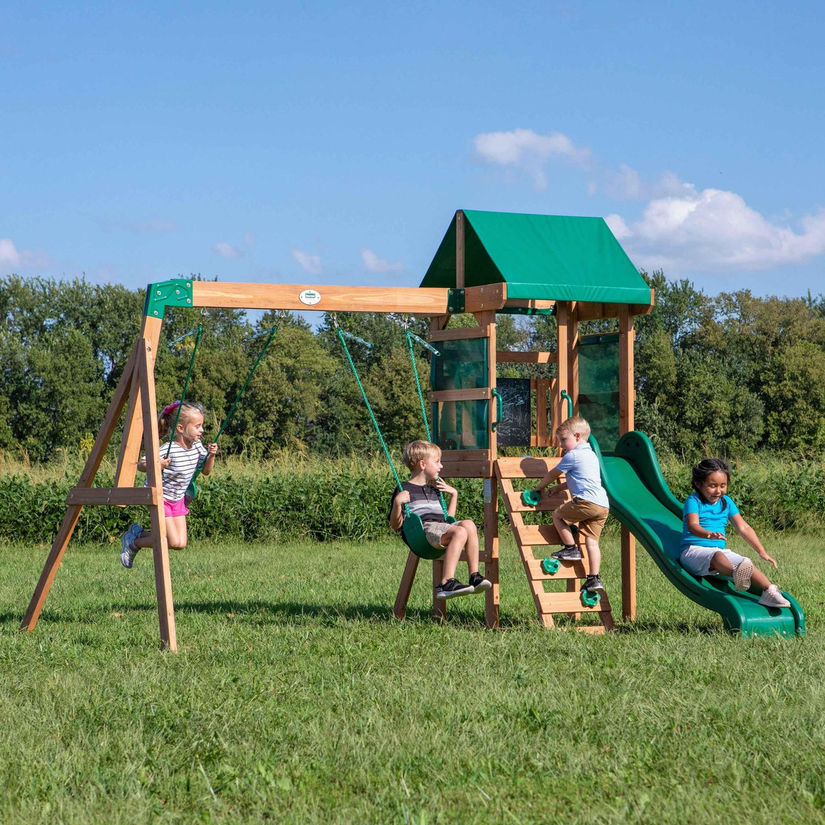 Backyard Discovery Buckley Hill Swing Set.