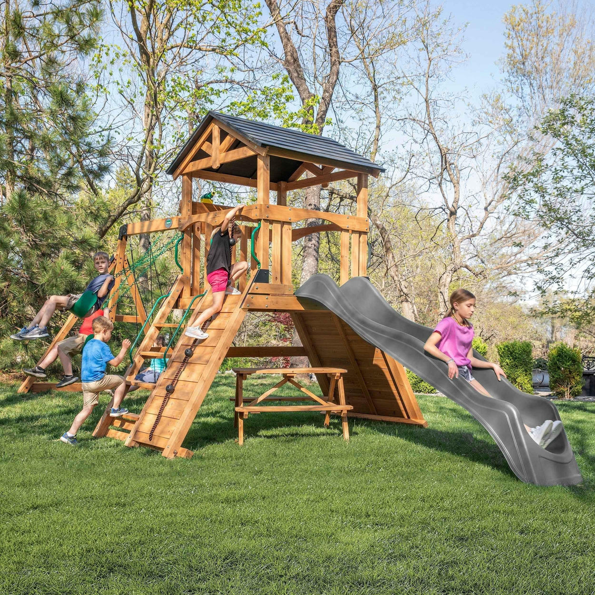 Backyard Discovery Endeavor II Swing Set.