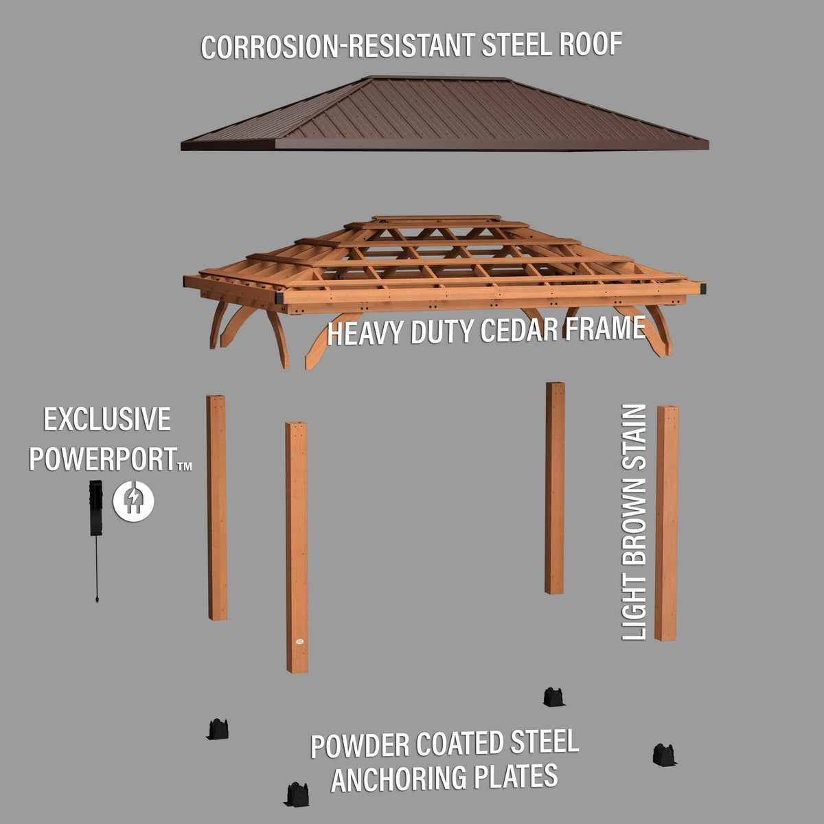 Backyard Discovery 14x10 Barrington Gazebo.