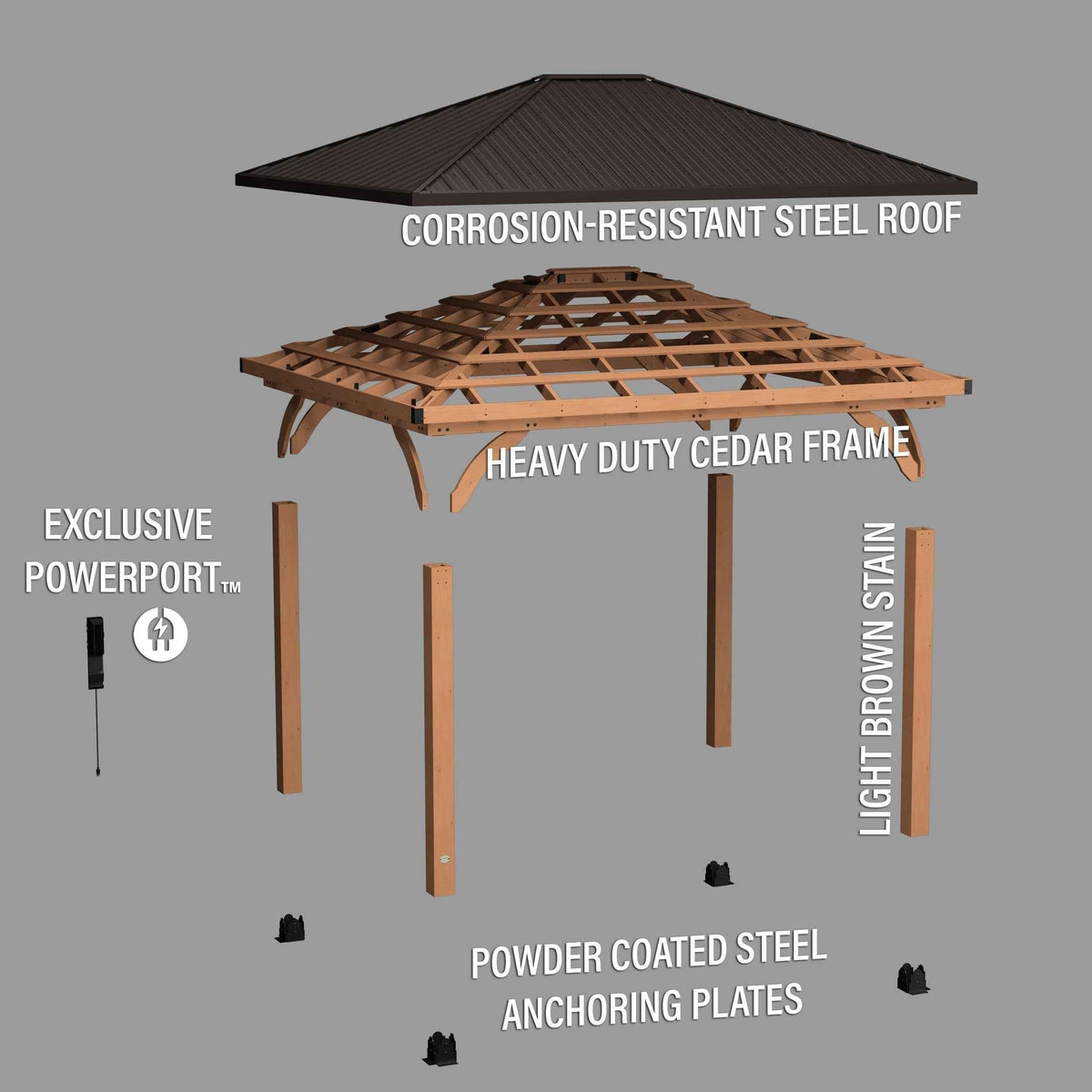 Backyard Discovery 14x12 Barrington Gazebo.