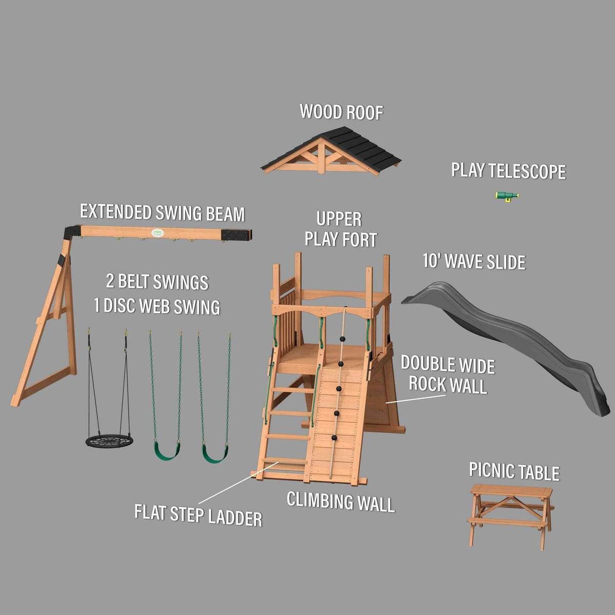 Backyard Discovery Endeavor II Swing Set.