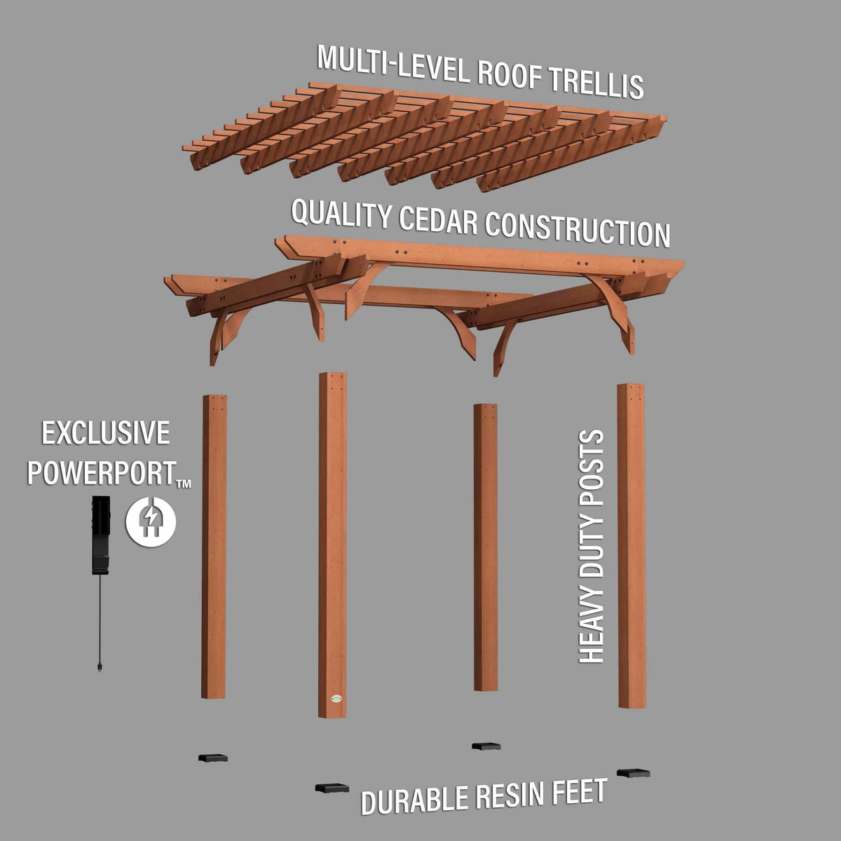 Backyard Discovery 10x10 Beaumont Pergola.