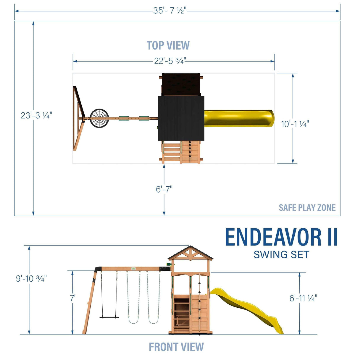 Backyard Discovery Endeavor II Swing Set