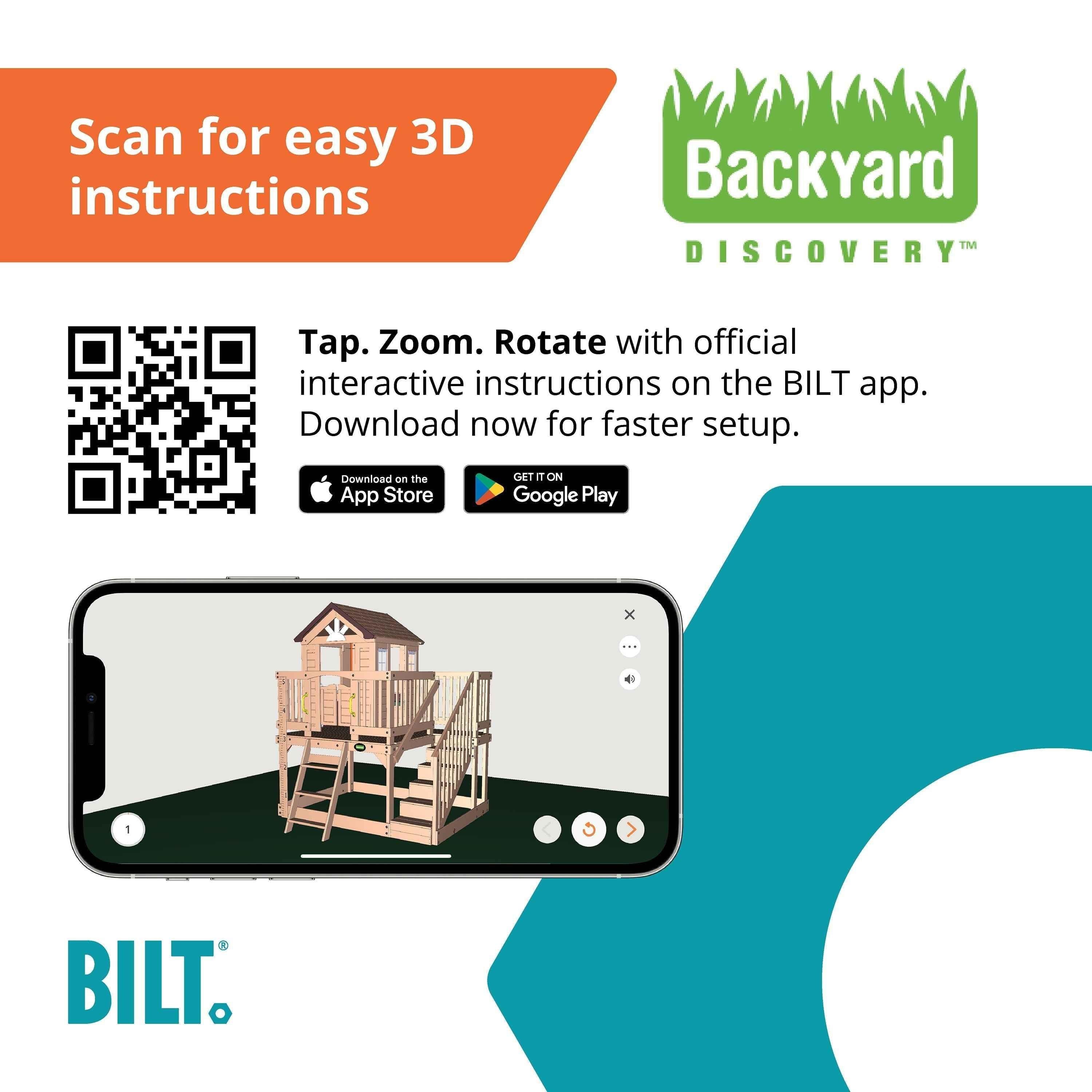 Backyard Discovery Scenic Heights Wooden Playhouse.