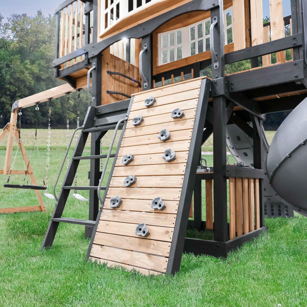 Backyard Discovery Magnolia Falls Swing Set.