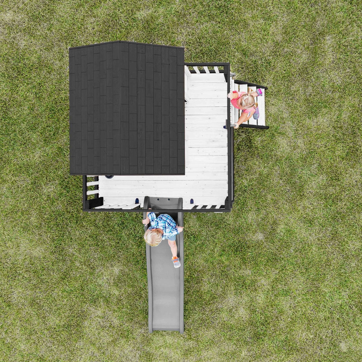 Backyard Discovery Sweetwater Heights Elevated Playhouse.