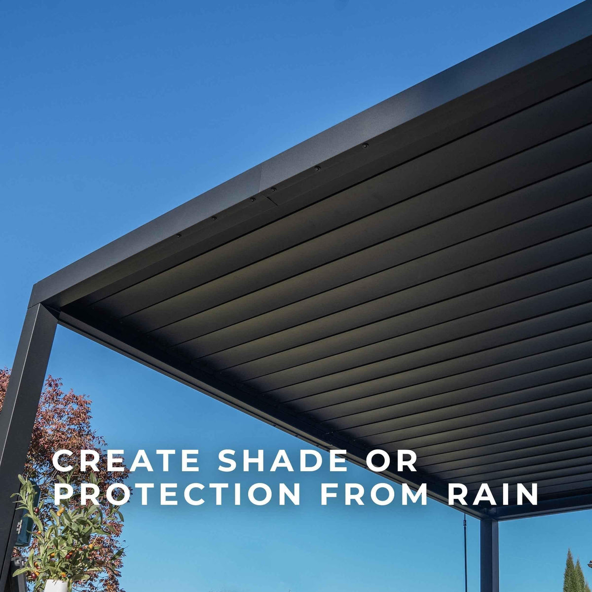 Backyard Discovery 20x10 Sarasota Steel Louvered Pergola.
