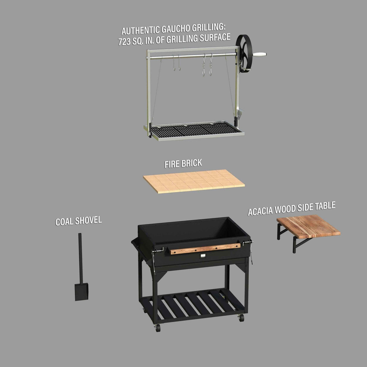 Backyard Discovery Premium Heritage Argentine BBQ Grill.