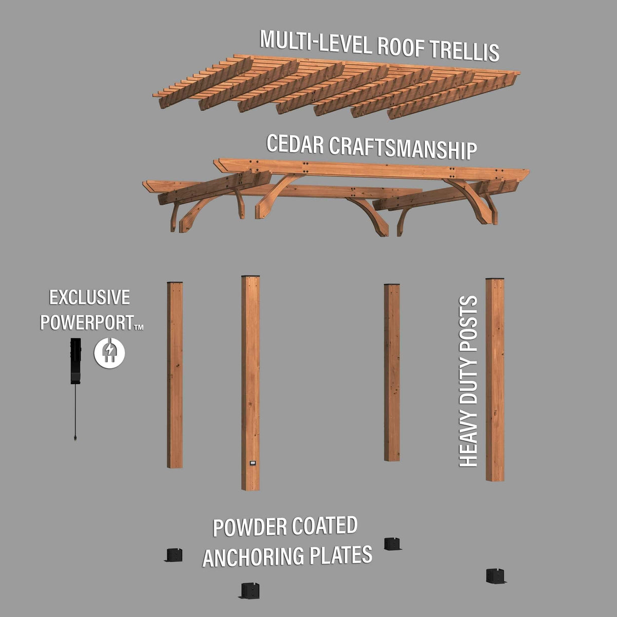 Backyard Discovery 12x12 Beaumont Pergola.