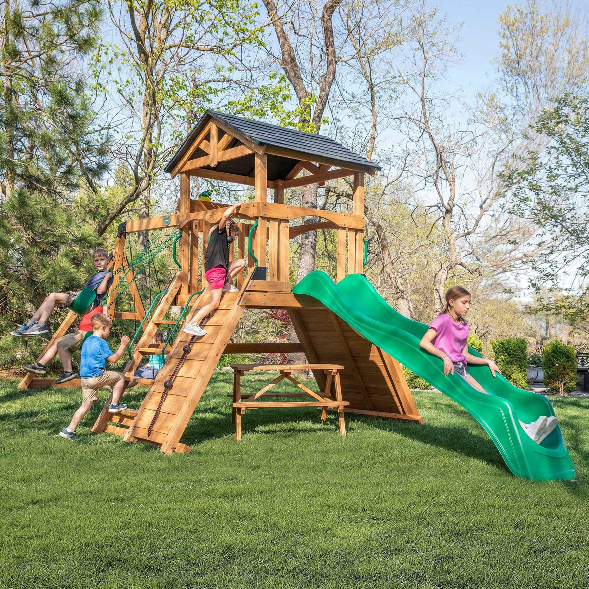 Backyard Discovery Endeavor II Swing Set.