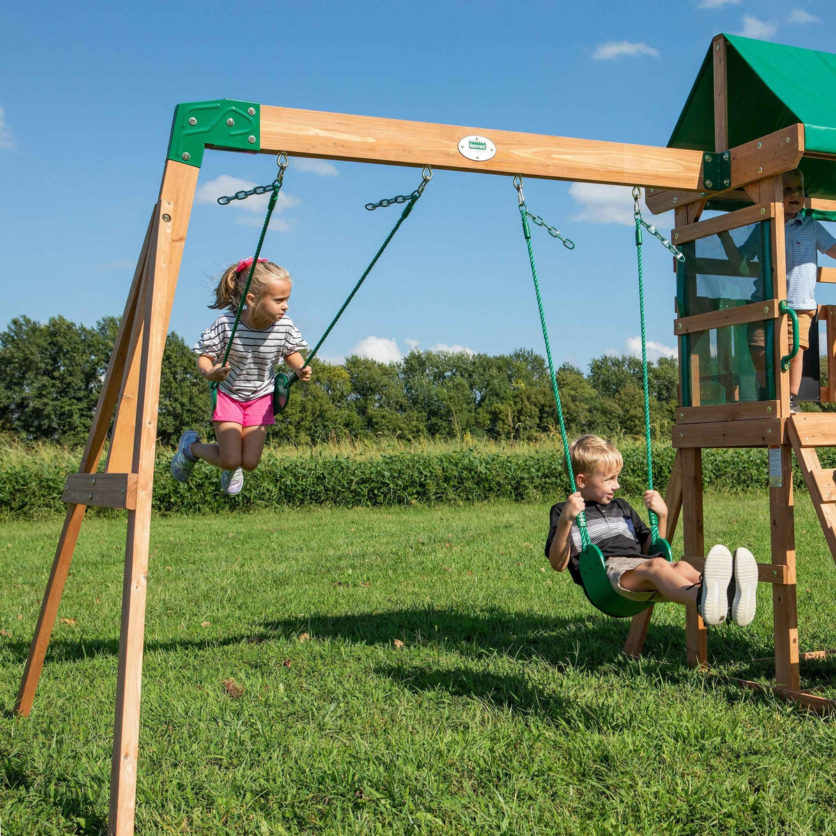 Backyard Discovery Buckley Hill Swing Set.