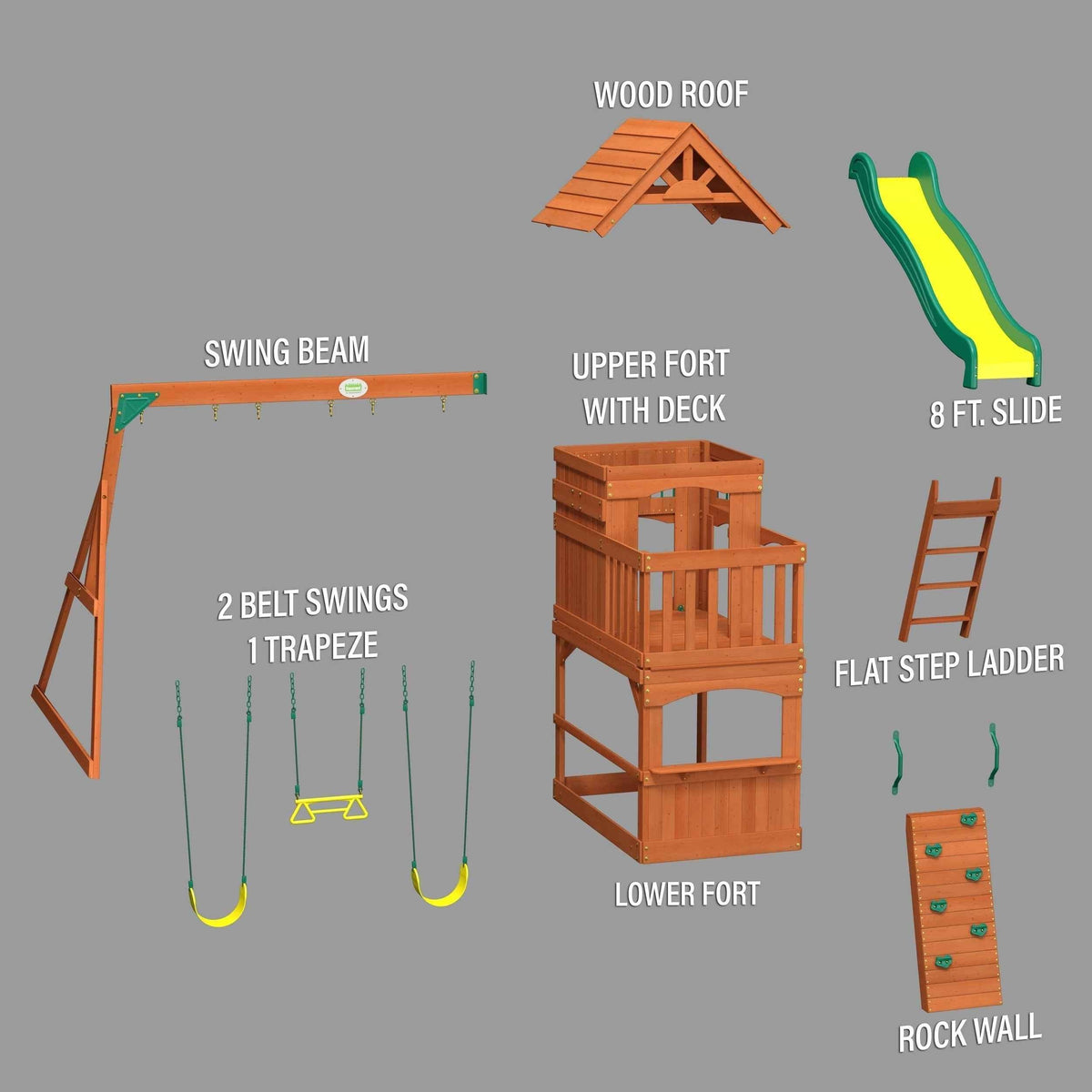 Backyard Discovery Atlantis Swing Set.