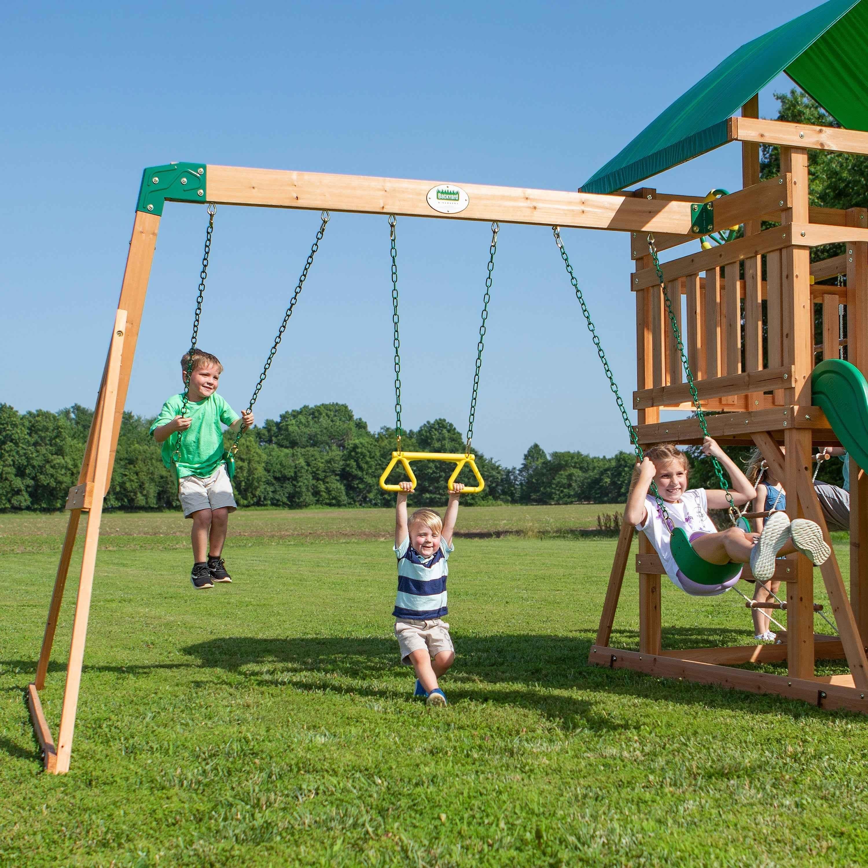 Backyard Discovery Mount McKinley Swing Set.