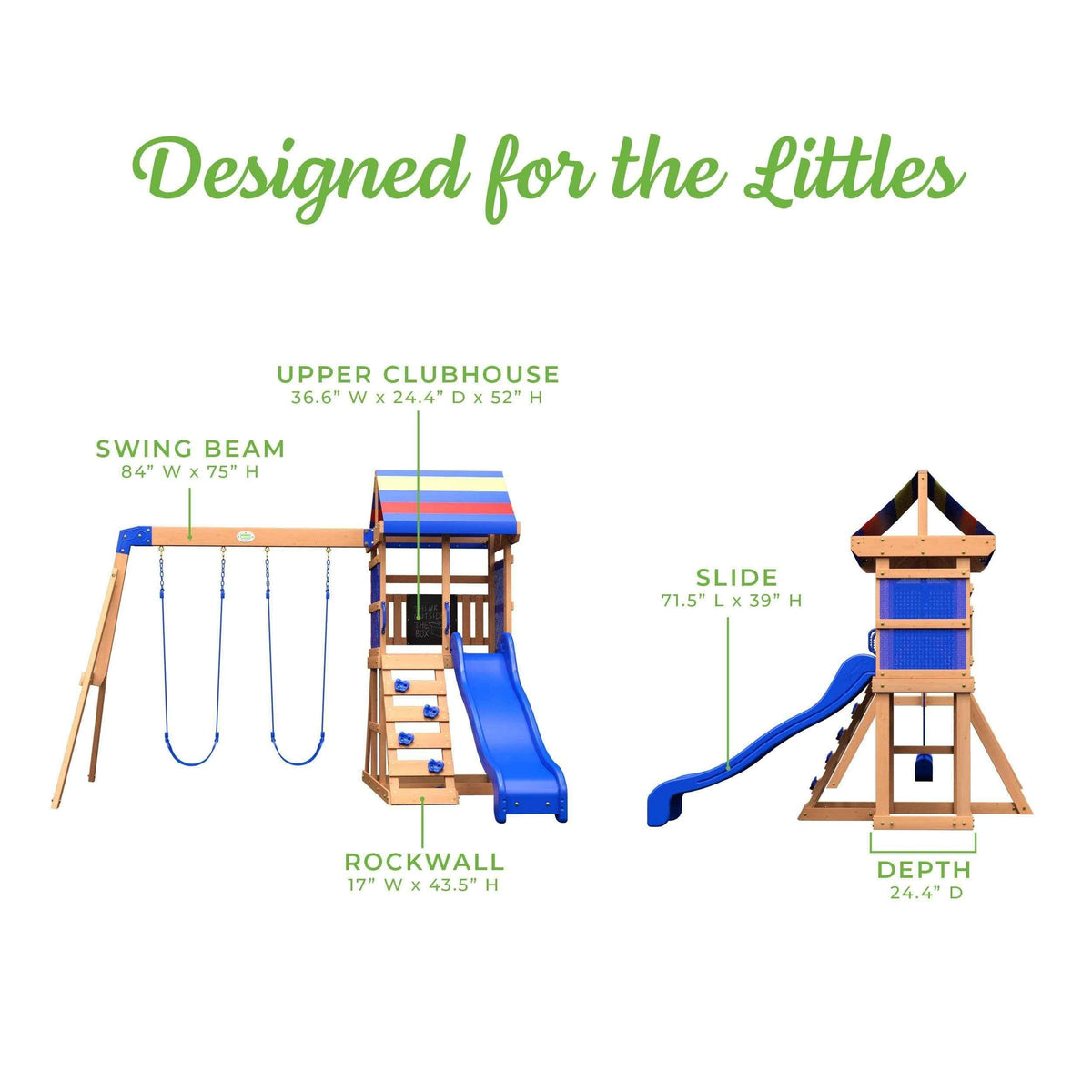 Backyard Discovery Bay Pointe Swing Set.