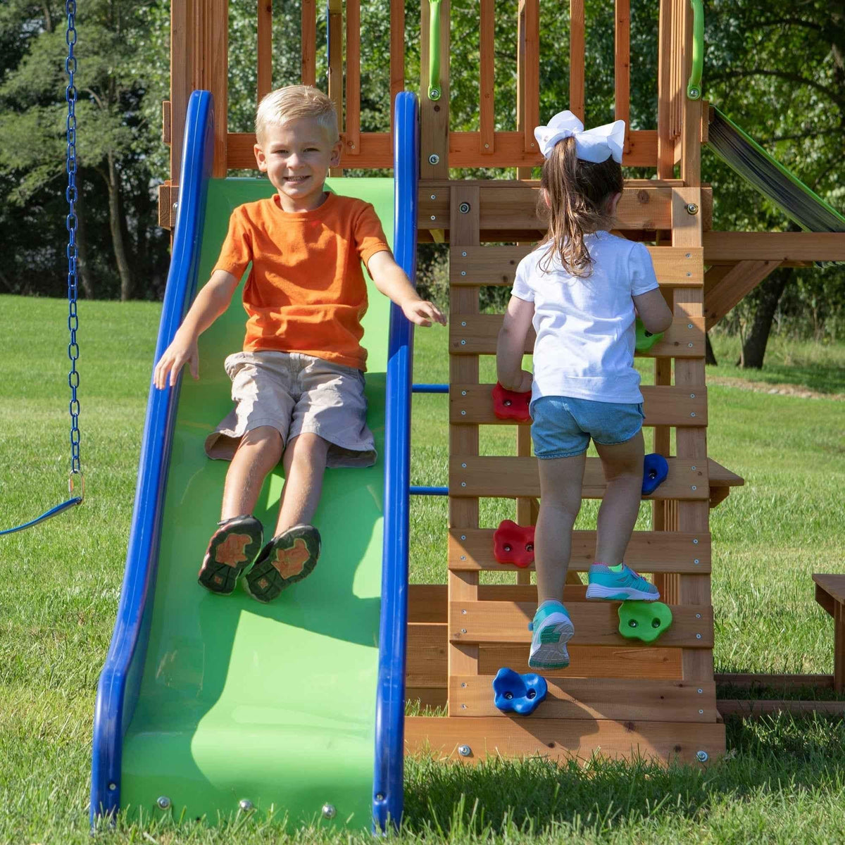 Backyard Discovery Beach Front Swing Set.