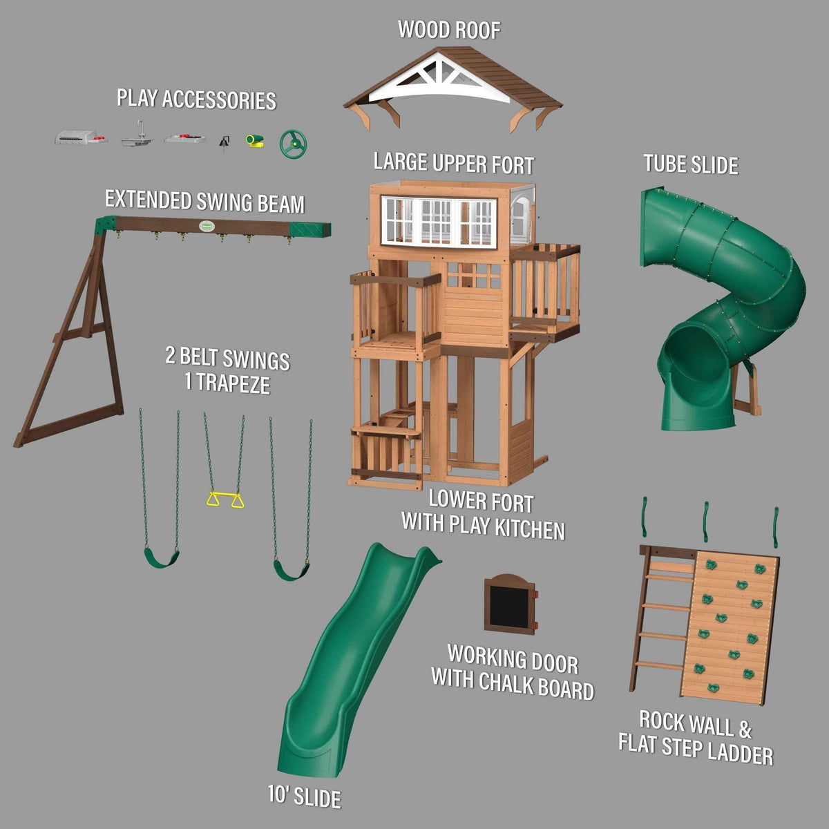 Backyard Discovery Bristol Point Swing Set.