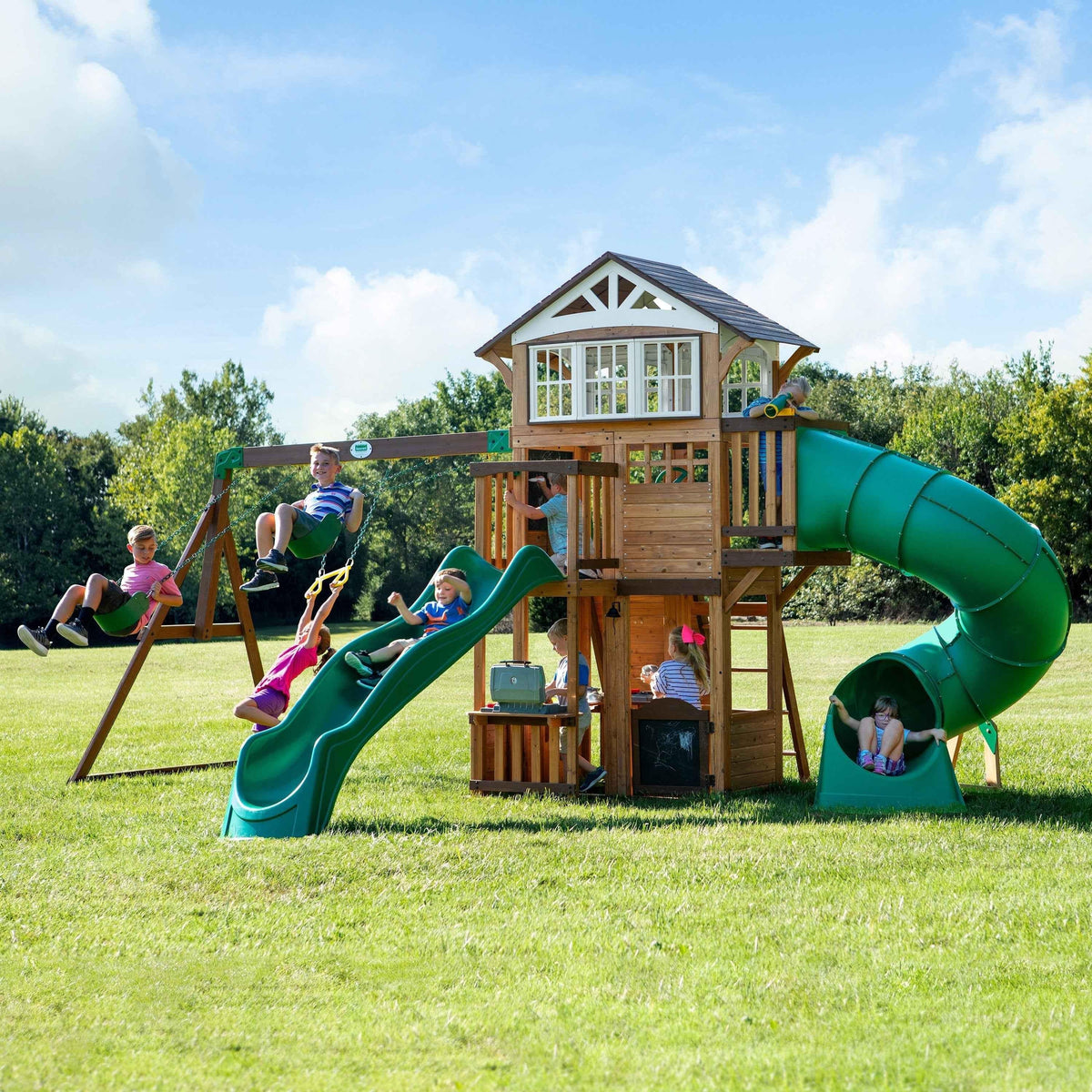 Backyard Discovery Bristol Point Swing Set.