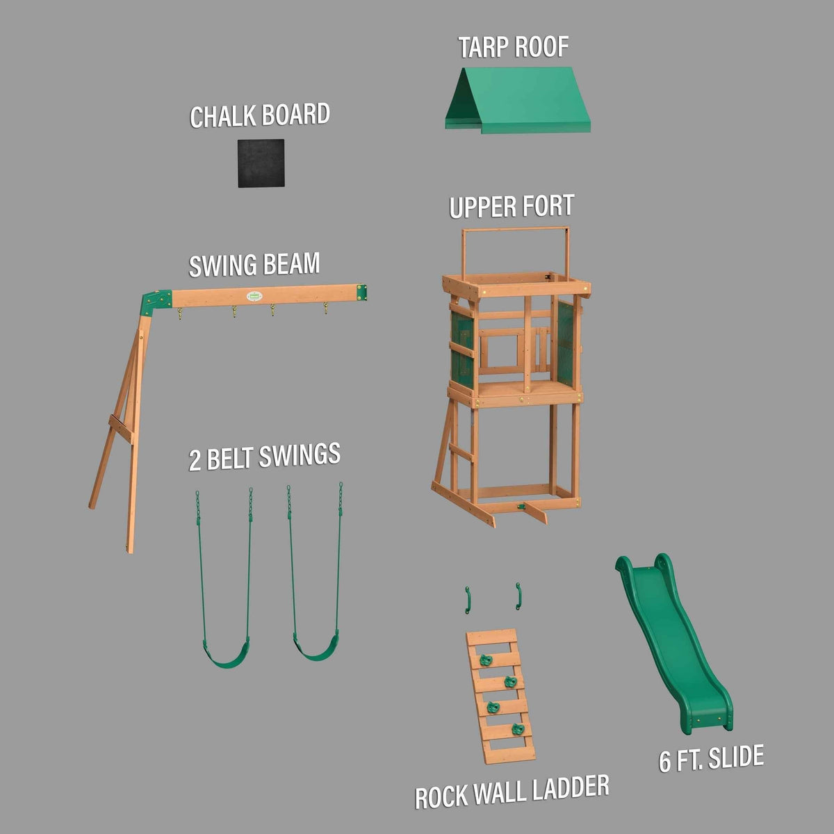 Backyard Discovery Buckley Hill Swing Set.