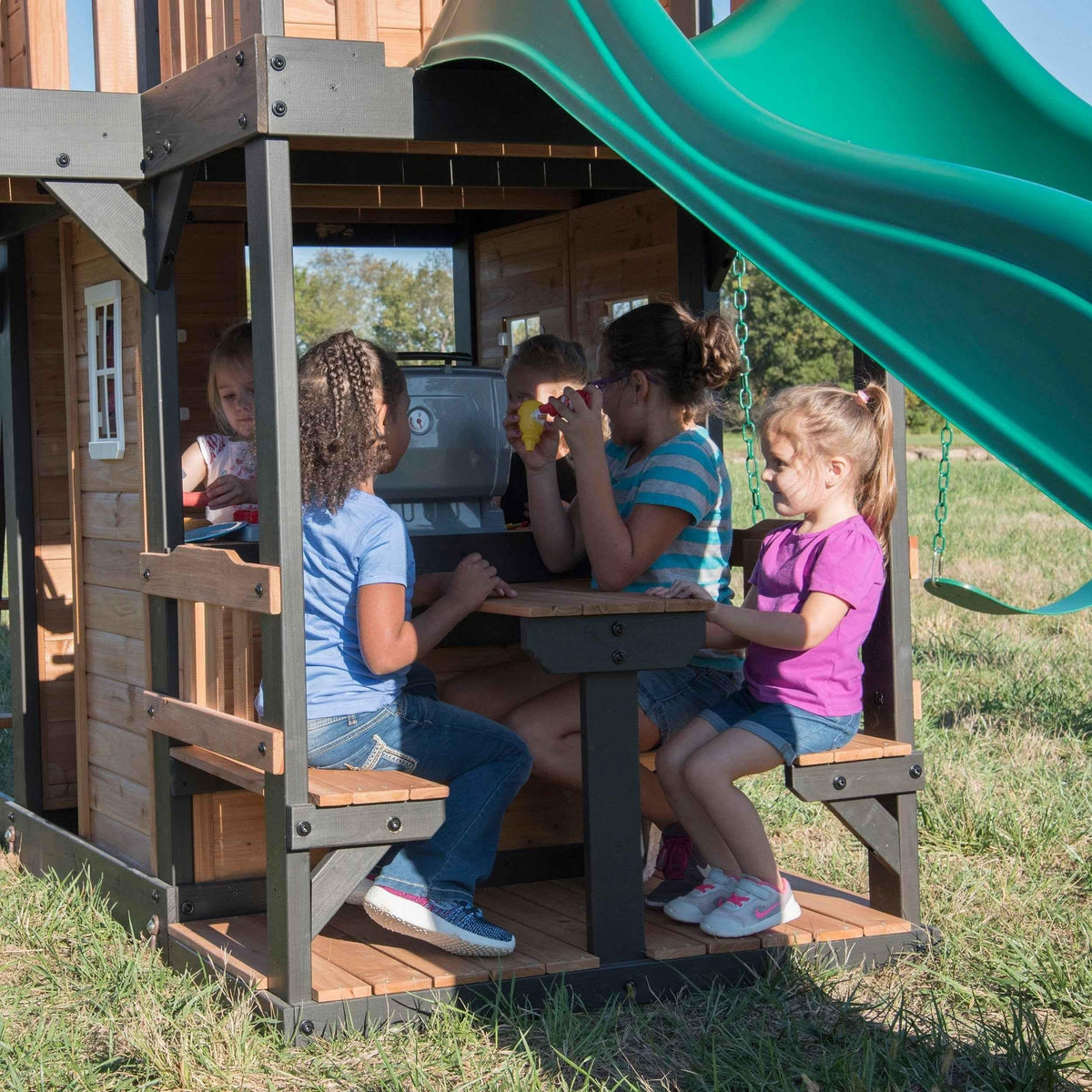 Backyard Discovery Canyon Creek Swing Set.