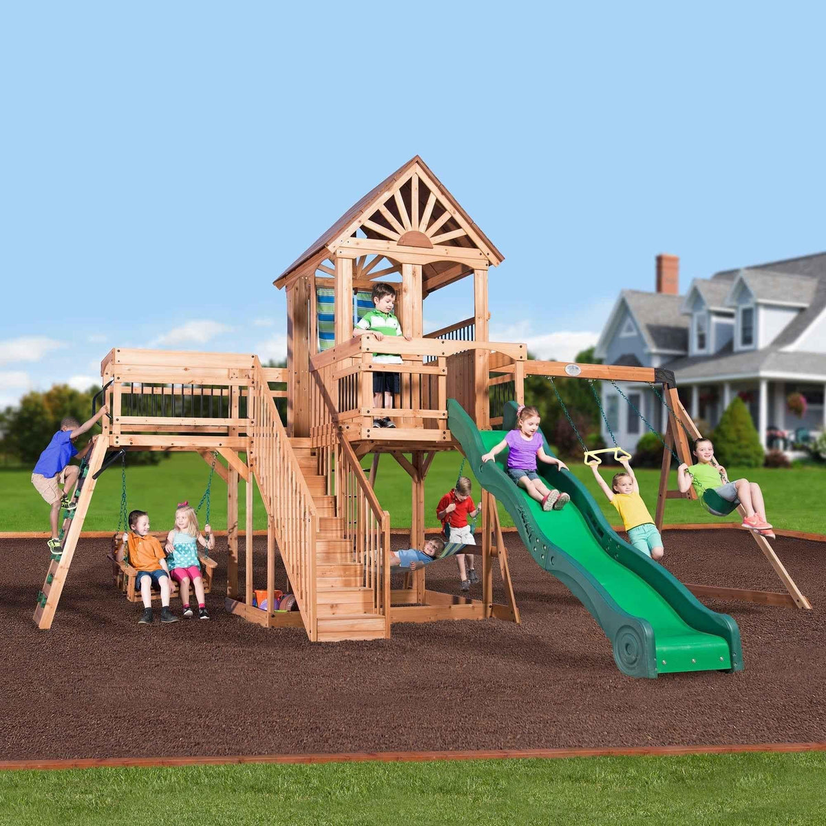 Backyard Discovery Caribbean Swing Set.