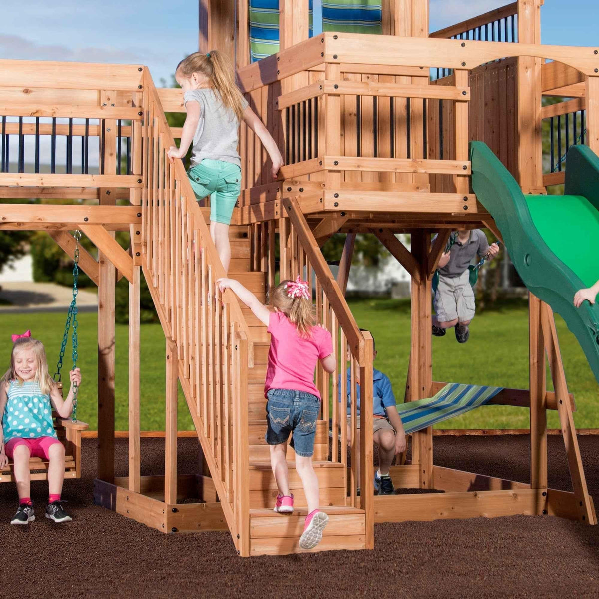 Backyard Discovery Caribbean Swing Set.