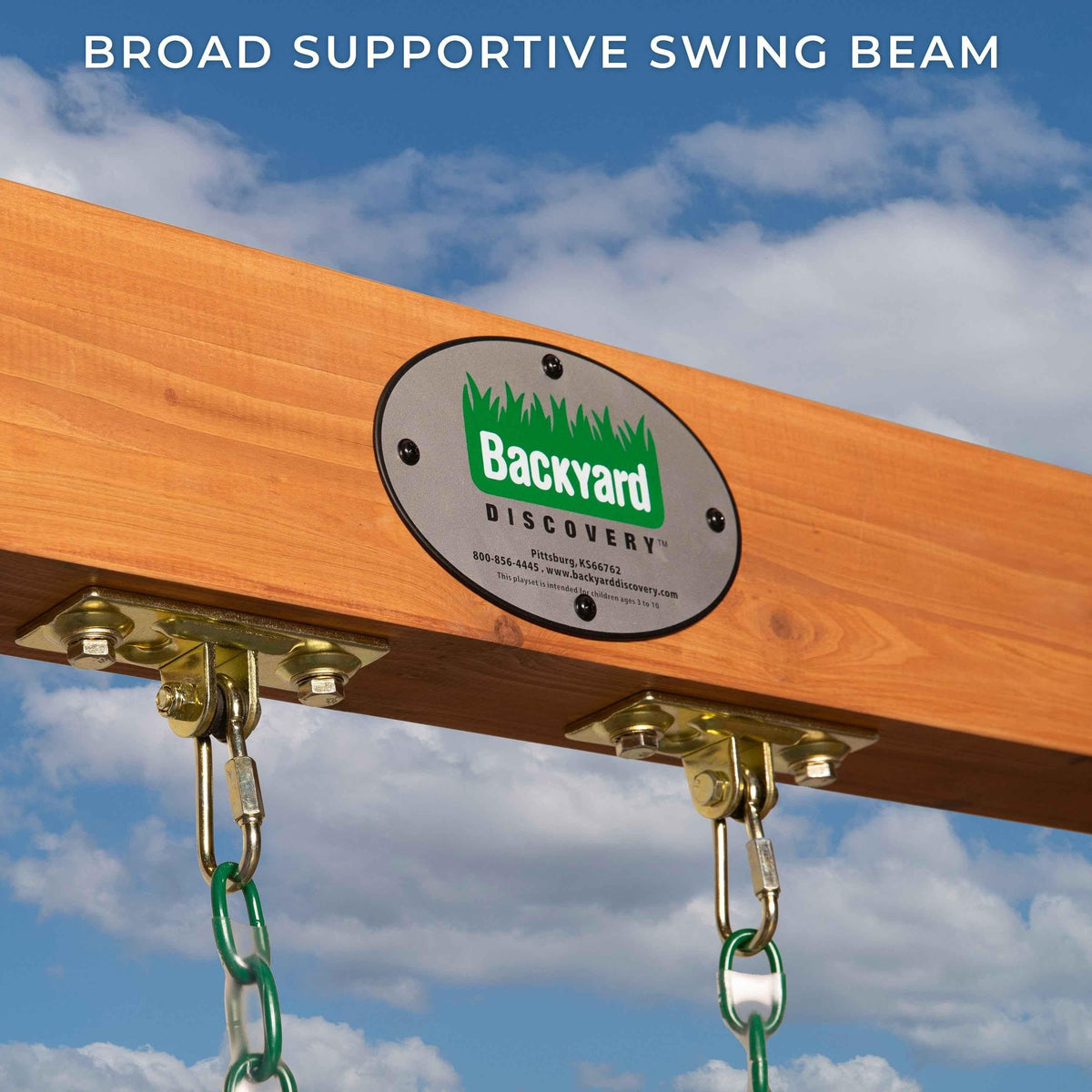 Backyard Discovery Heavy-Duty Durango Swing Set.