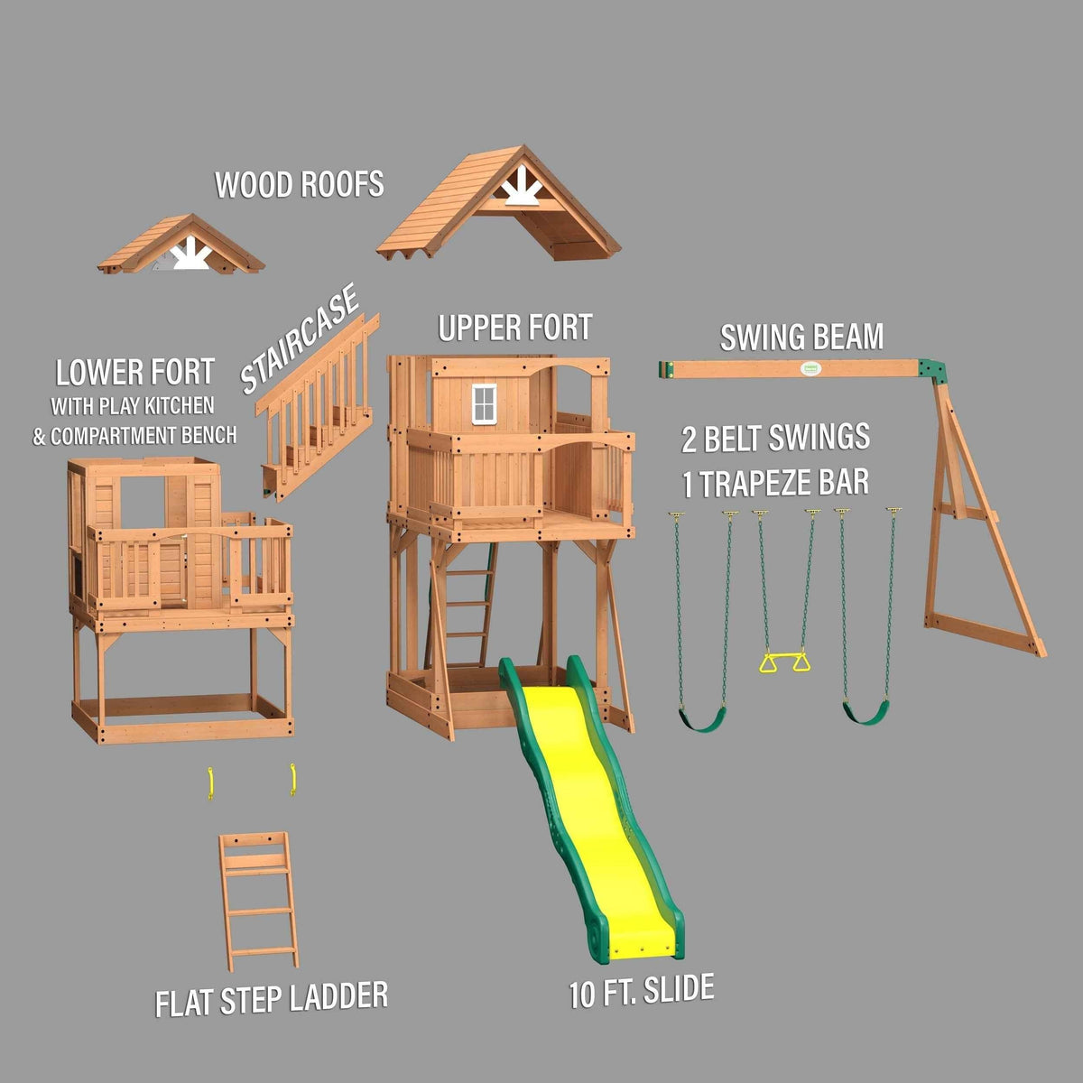 Backyard Discovery Malibu Swing Set.