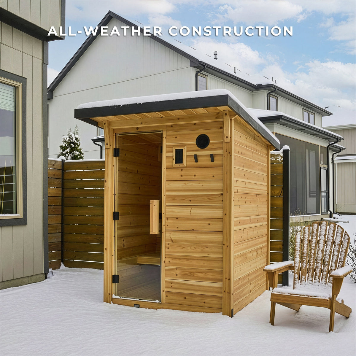 Backyard Discovery Henley Outdoor Cabin Sauna for 2-4