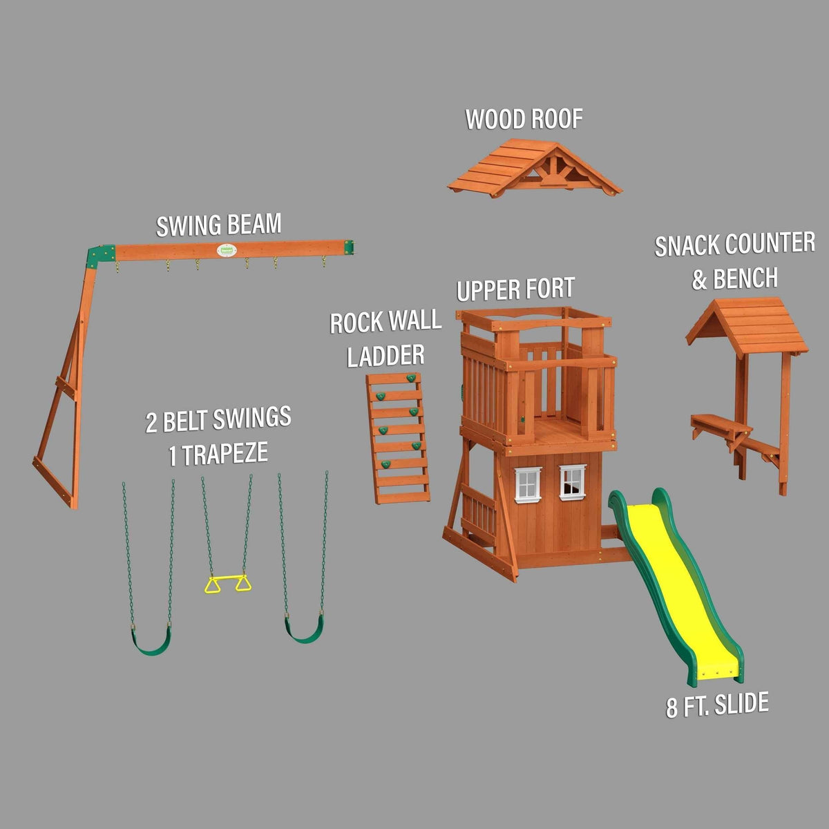 Backyard Discovery Tanglewood Swing Set.