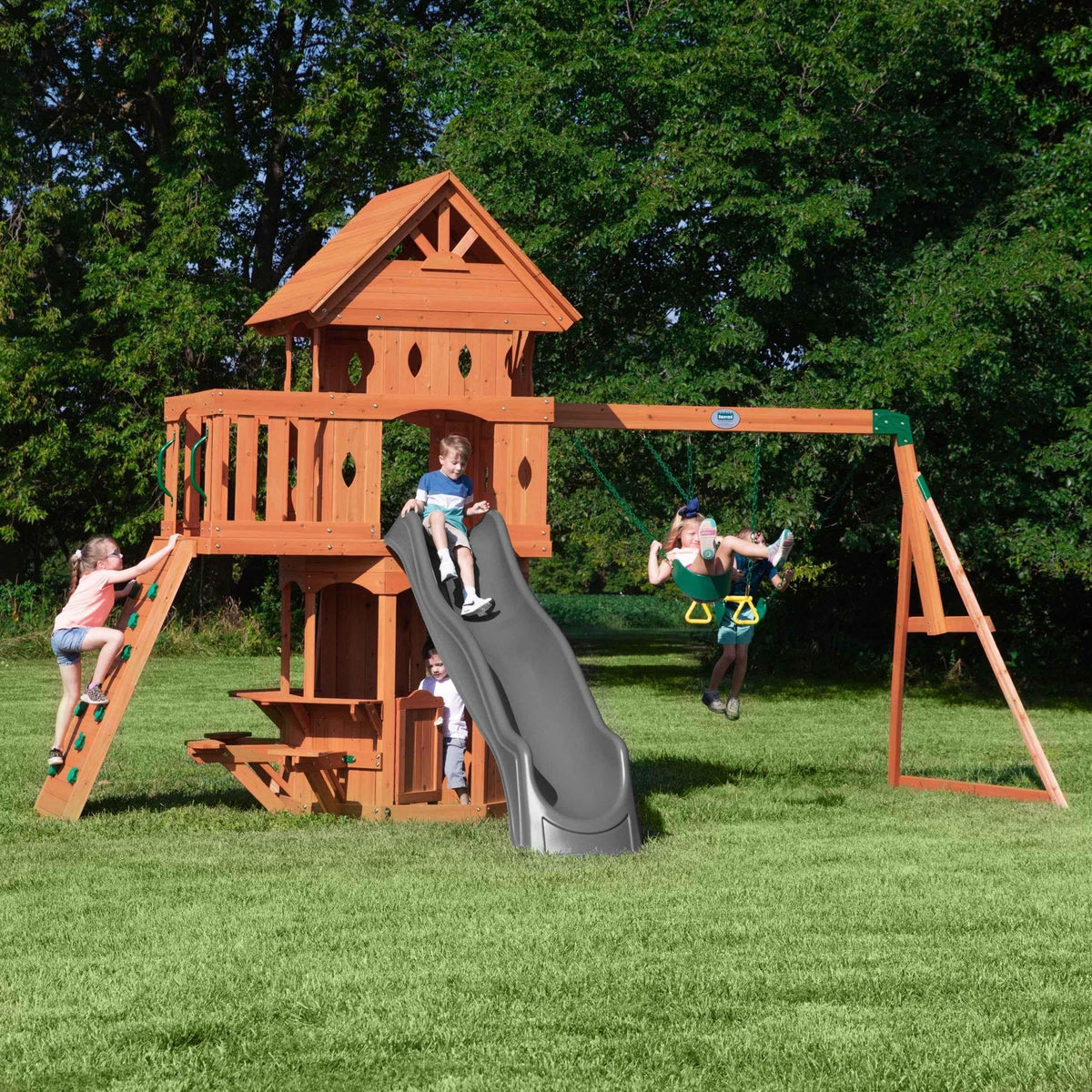 Backyard Discovery Woodland Swing Set.
