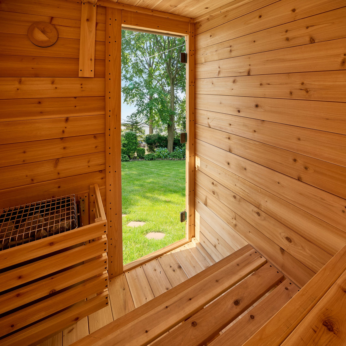 Backyard Discovery Henley Outdoor Cabin Sauna for 2-4