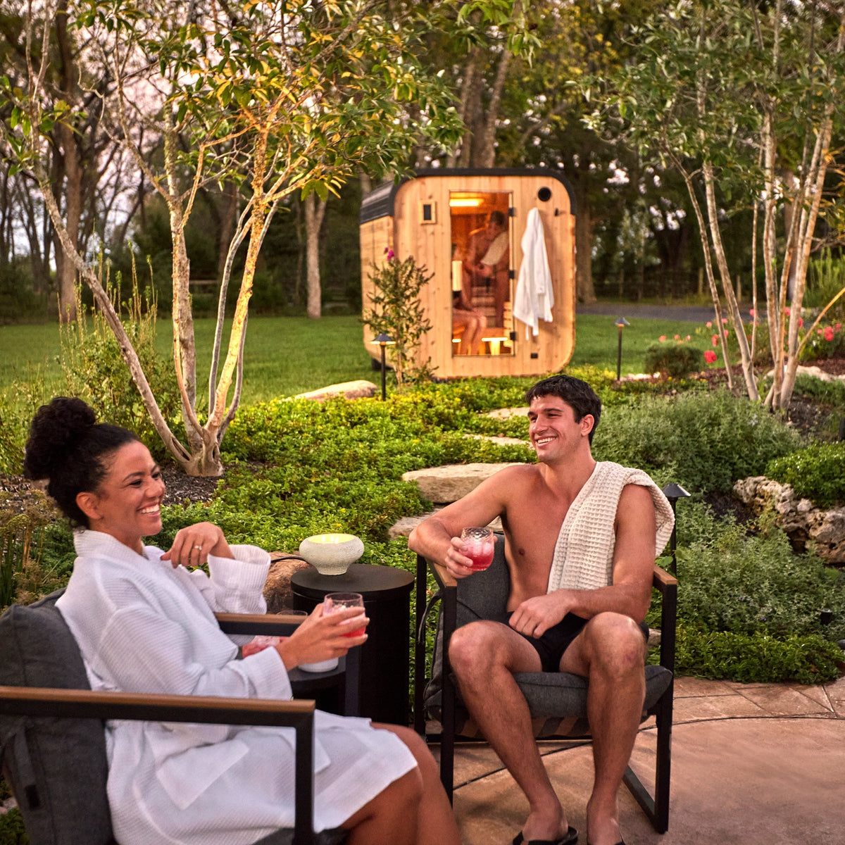 Backyard Discovery Lennon Outdoor Cube Sauna for 4-6 People