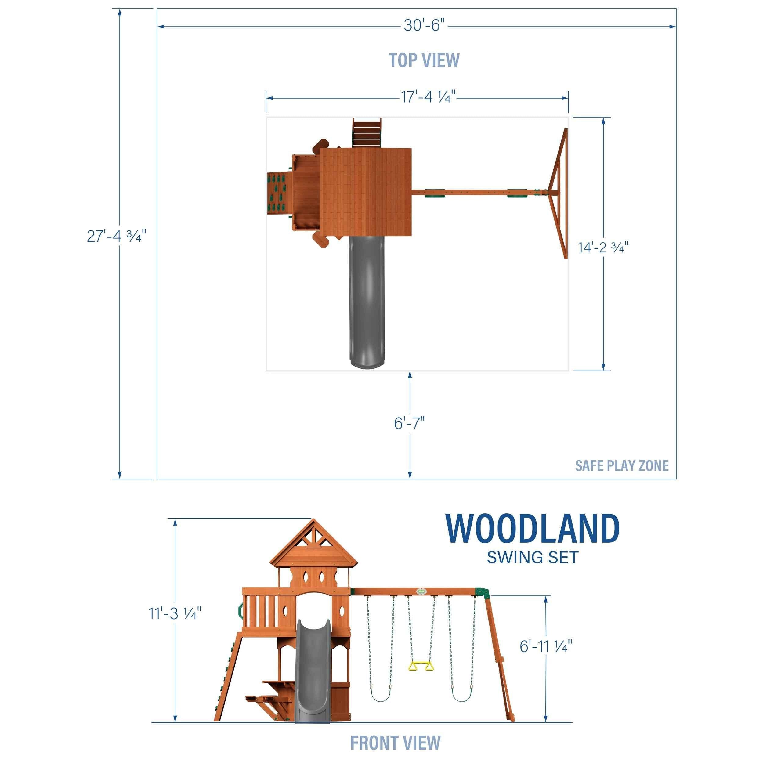 Backyard Discovery Woodland Swing Set.